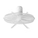 Nedis Stand Fan - Diameter: 400 mm, 3-Speed, Oscillation, Breeze modes: Natural/Sleep - White