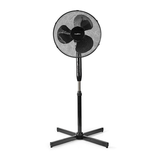 Nedis Stand Fan - Diameter: 400 mm, 3-Speed, Oscillation, Remote control - Black