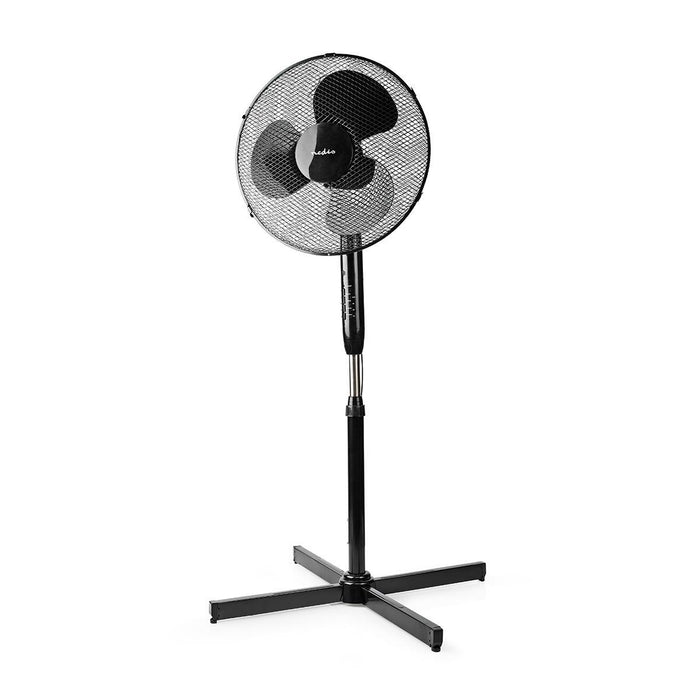 Nedis Stand Fan - Diameter: 400 mm, 3-Speed, Oscillation, Remote control - Black