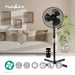 Nedis Stand Fan - Diameter: 400 mm, 3-Speed, Oscillation, Remote control - Black