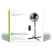 Nedis Stand Fan - Diameter: 400 mm, 3-Speed, Oscillation, Remote control - Black