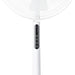 Nedis Stand Fan - Diameter: 400 mm, 3-Speed, Oscillation, Remote control - White