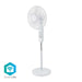 Nedis Smart Fan - Wi-Fi, 400 mm, Adjustable height, Android / IOS - White