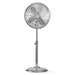 Nedis Stand Fan - Diameter: 400 mm, 3-Speed, Oscillation, No - Chrome