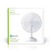 Nedis Table Fan - Mains Powered, Diameter: 300 mm, 35 W, 3-Speed - White