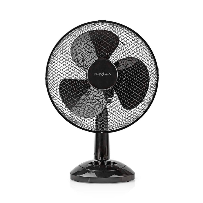 Nedis Table Fan - Mains Powered, Diameter: 300 mm, 35 W, 3-Speed - Black