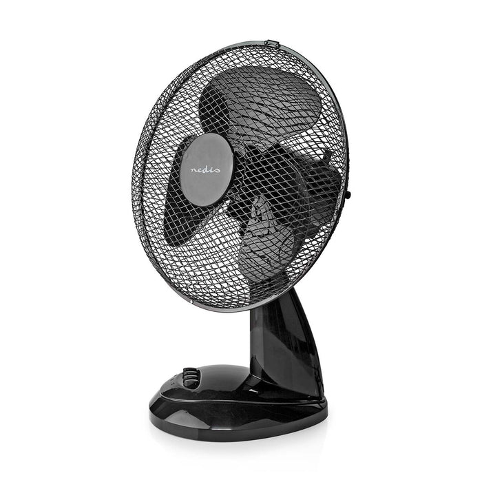 Nedis Table Fan - Mains Powered, Diameter: 300 mm, 35 W, 3-Speed - Black