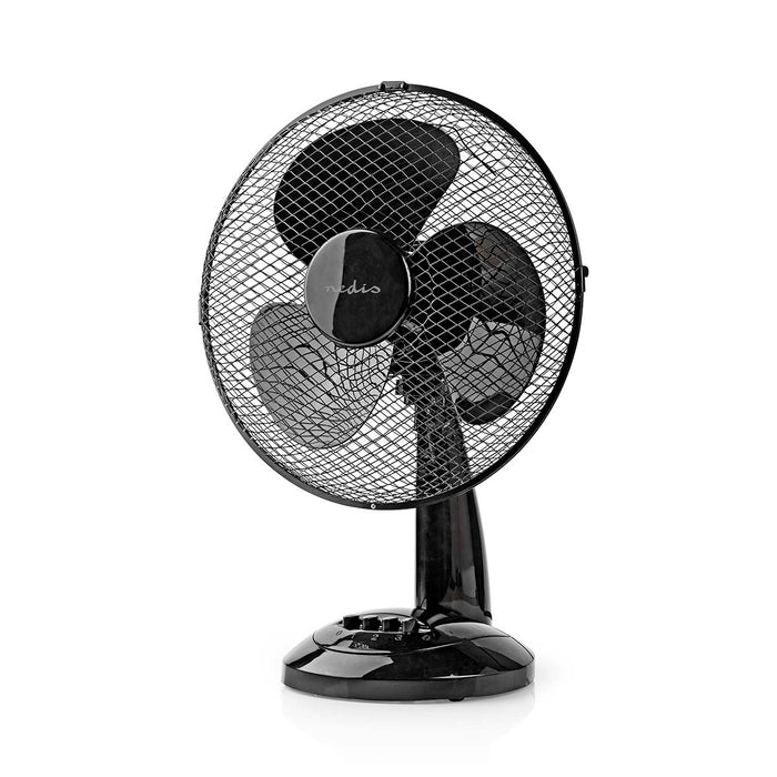 Nedis Table Fan - Mains Powered, Diameter: 300 mm, 35 W, 3-Speed - Black