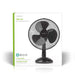 Nedis Table Fan - Mains Powered, Diameter: 300 mm, 35 W, 3-Speed - Black