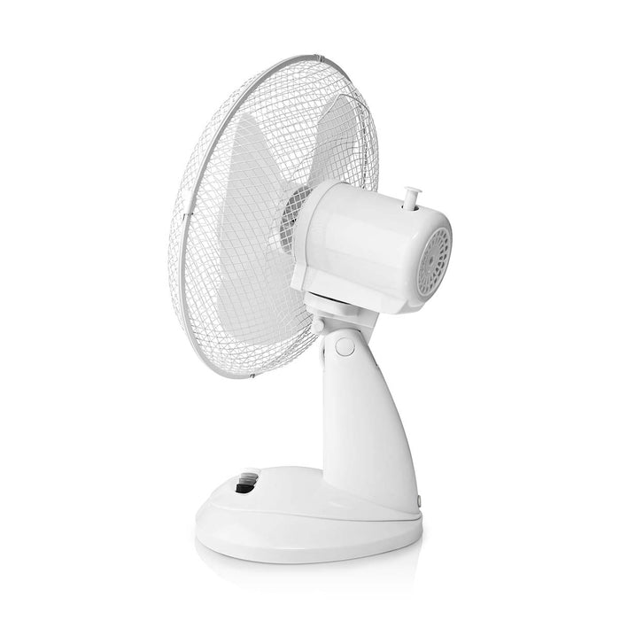 Nedis Table Fan - Mains Powered, Diameter: 300 mm, 35 W, 3-Speed - White