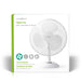 Nedis Table Fan - Mains Powered, Diameter: 400 mm, 45 W, 3-Speed - White