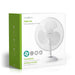 Nedis Table Fan - Mains Powered, Diameter: 400 mm, 45 W, 3-Speed - White