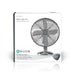 Nedis Table Fan - Mains Powered, Diameter: 300 mm, 35 W, 3-Speed - Chrome