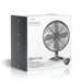 Nedis Table Fan - Mains Powered, Diameter: 300 mm, 35 W, 3-Speed - Chrome