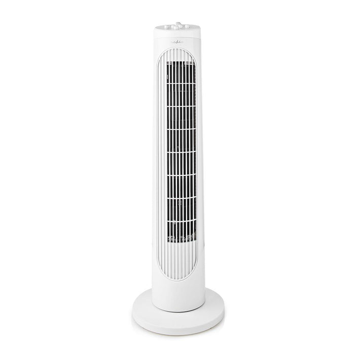 Nedis Tower Fan - 3-Speed, Oscillation, 50 W, 50 W - White