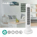 Nedis Tower Fan - 3-Speed, Oscillation, 50 W, 50 W - White