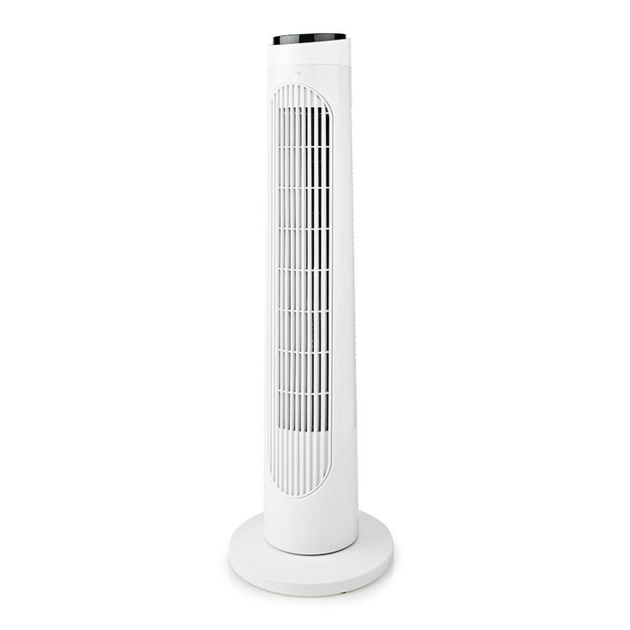 Nedis Tower Fan - 3-Speed, Oscillation, 50 W, Remote control - Black / White