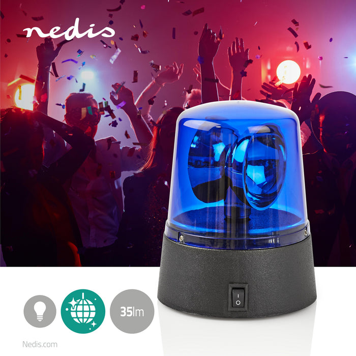 Nedis Fun Emergency LED Light - Battery Powered, 4.5 V DC, 0.4 W, Plastic - Black / Blue