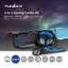 Nedis Gaming Combo Kit - 4-in-1, Keyboard, Headset, Mouse and Mouse Pad, Black / Blue, QWERTZ - DE Layout