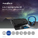 Nedis Gaming Combo Kit - 4-in-1, Keyboard, Headset, Mouse and Mouse Pad, Black / Blue, QWERTY - ES Layout