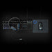 Nedis Gaming Combo Kit - 5-in-1, Keyboard, Headset, Mouse and Mouse Pad, Black, QWERTZ - DE Layout