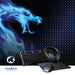 Nedis Gaming Combo Kit - 5-in-1, Keyboard, Headset, Mouse and Mouse Pad, Black, QWERTY - US Layout