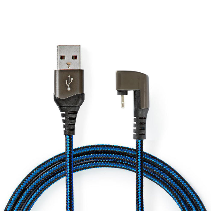 Nedis USB Cable - USB 2.0, Apple Lightning 8-Pin, USB-A Male, Black / Blue - Cover Window Box