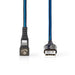 Nedis USB Cable - USB 2.0, Apple Lightning 8-Pin, USB-A Male, Black / Blue - Cover Window Box