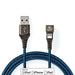 Nedis USB Cable - USB 2.0, Apple Lightning 8-Pin, USB-A Male, Black / Blue - Cover Window Box