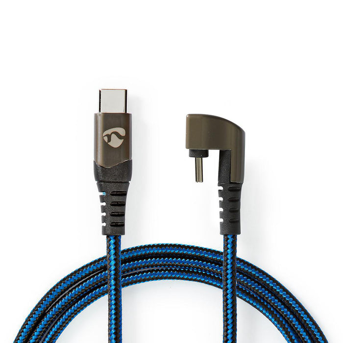 Nedis USB Cable - USB 2.0, USB-C Male, USB-C Male, Black / Blue - Cover Window Box