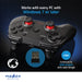 Nedis Gamepad - Wireless, Battery Powered, PC, Cable length: 1.00 m - Black