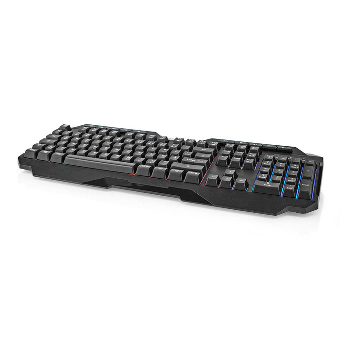 Nedis Wired Gaming Keyboard - USB Type-A, Membrane Keys, LED, Power cable length: 1.30 m - Multimedia