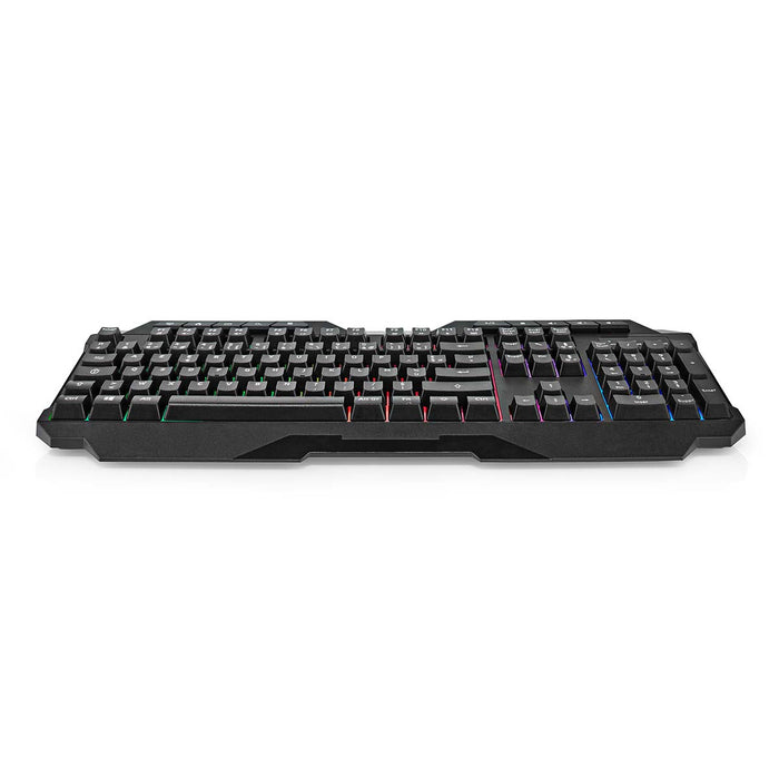 Nedis Wired Gaming Keyboard - USB Type-A, Membrane Keys, LED, Power cable length: 1.30 m - Multimedia