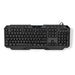 Nedis Wired Gaming Keyboard - USB Type-A, Membrane Keys, LED, Power cable length: 1.30 m - Multimedia