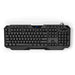 Nedis Wired Gaming Keyboard - USB Type-A, Membrane Keys, LED, Power cable length: 1.30 m - Multimedia