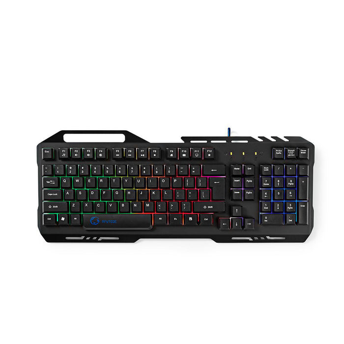 Nedis Wired Gaming Keyboard - USB 2.0, Membrane Keys, LED, Power cable length: 1.50 m - Gaming