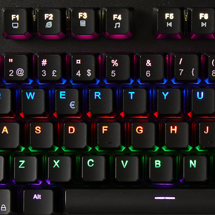 Nedis Wired Gaming Keyboard - USB, Mechanical Keys, RGB, Power cable length: 1.70 m - Gaming