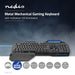 Nedis Wired Gaming Keyboard - USB, Mechanical Keys, RGB, Power cable length: 1.70 m - Gaming