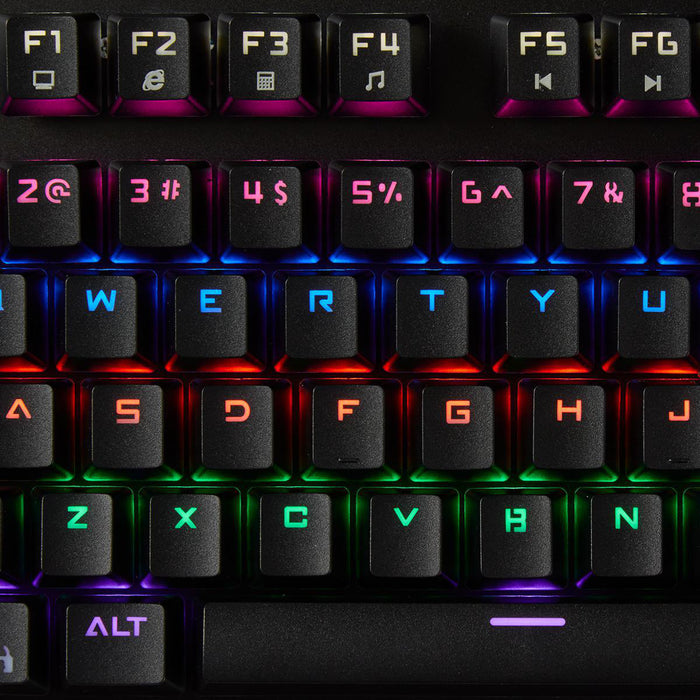 Nedis Wired Gaming Keyboard - USB, Mechanical Keys, RGB, Power cable length: 1.70 m - Gaming