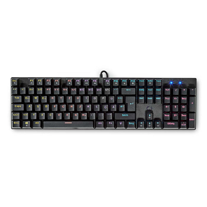 Nedis Wired Gaming Keyboard - USB Type-A, Mechanical Keys, LED, Power cable length: 1.50 m - Gaming