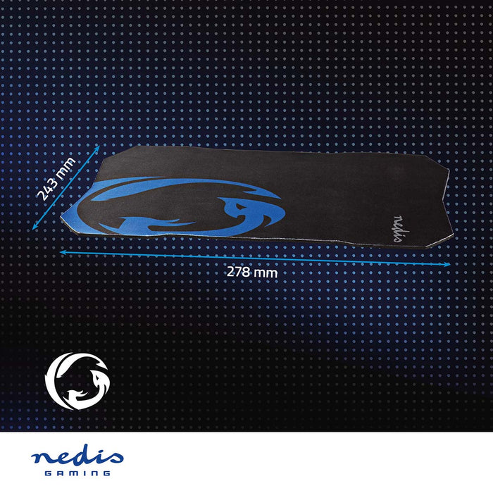 Nedis Gaming Mouse Pad - Microfiber / Rubber - Black, 