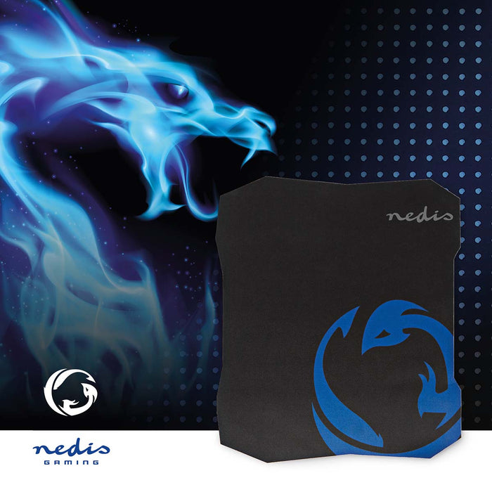 Nedis Gaming Mouse Pad - Microfiber / Rubber - Black, 