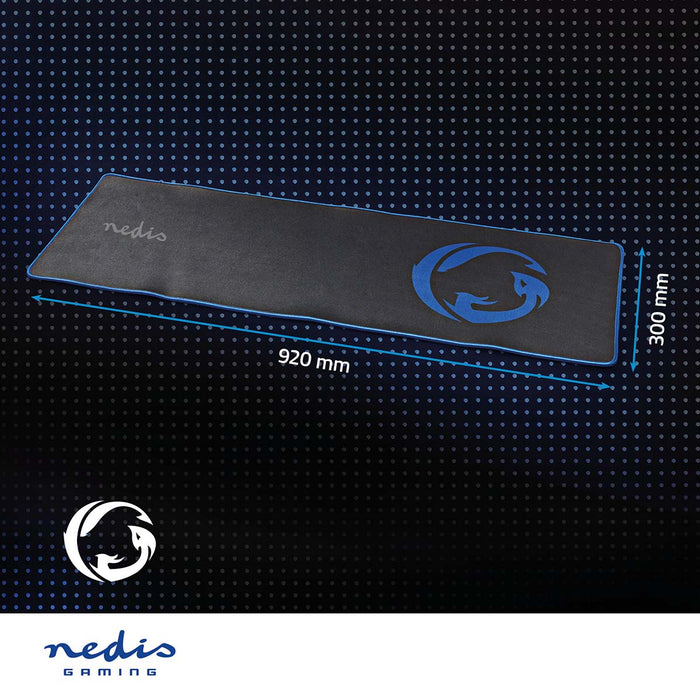 Nedis Gaming Mouse Pad - Microfiber / Rubber - Black, 