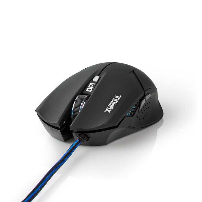 Nedis Gaming Mouse - Wired, 800 / 1200 / 1600 dpi, Adjustable DPI, 1.50 m - LED