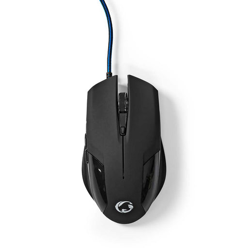 Nedis Gaming Mouse - Wired, 1200 / 2400 / 4800 / 7200 dpi, Adjustable DPI, 1.50 m - Without Lighting