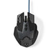 Nedis Gaming Mouse - Wired, 800 / 1200 / 1600 / 2400 dpi, Adjustable DPI, 1.50 m - LED