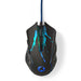 Nedis Gaming Mouse - Wired, 1200 / 1800 / 2400 / 3600 dpi, Adjustable DPI, 1.50 m - LED