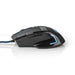 Nedis Gaming Mouse - Wired, 800 / 1600 / 2400 / 4000 dpi, Adjustable DPI, 1.50 m - LED