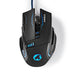 Nedis Gaming Mouse - Wired, 800 / 1600 / 2400 / 4000 dpi, Adjustable DPI, 1.50 m - LED