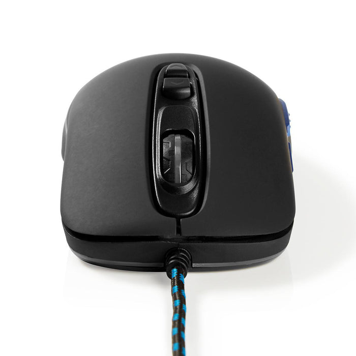 Nedis Gaming Mouse - Wired, 4000 dpi, Adjustable DPI, 1.80 m - RGB